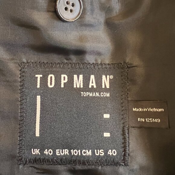 Topman single breasted suit jacket in gray - Picture 2 of 2